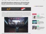 ADV160 RoadSync Meluncur di Pontianak, Skutik Adventure Honda Makin Canggih