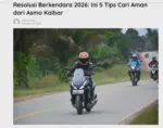 Resolusi Berkendara 2026: Ini 5 Tips Cari Aman dari Asmo Kalbar