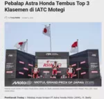 Pebalap Astra Honda Tembus Top 3 Klasemen di IATC Motegi