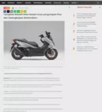 Tampilan Mewah New Honda Forza yang Dapat Fitur dan Kelengkapan Berkendara