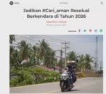 Jadikan #Cari_aman Resolusi Berkendara di Tahun 2026