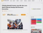 Pebalap MotoGP Honda Joan Mir dan Luca Marini Nikmati Budaya Bali Bersama Komunitas