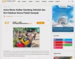 Astra Motor Kalbar Gandeng Sekolah dan DLH Edukasi Siswa Peduli Sampah
