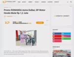 Promo ROMANSA Asmo Kalbar, DP Motor Honda Mulai Rp 1,2 Juta