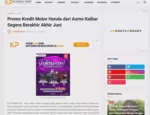 Promo Kredit Motor Honda dari Asmo Kalbar Segera Berakhir Akhir Juni