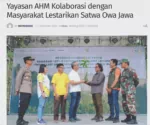 Yayasan AHM Kolaborasi dengan Masyarakat Lestarikan Satwa Owa Jawa