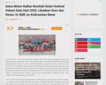 Astra Motor Kalbar Kembali Gelar Festival Vokasi Satu Hati 2026, Libatkan Guru dan Siswa 16 SMK se-Kalimantan Barat