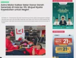 Astra Motor Kalbar Gelar Donor Darah Serentak di Usia ke-55, Wujud Nyata Kepedulian untuk Negeri