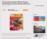 Khusus Warga Sambas! Nikmati Program Kredit Ringan di Honda Halofest Oktober Ini