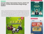 Honda Kalbar Gencarkan Promo JULIET: DP Ringan, Cicilan Bersahabat Bagi Warga Melawi