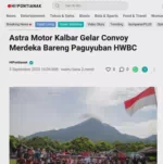 Astra Motor Kalbar Gelar Convoy Merdeka Bareng Paguyuban HWBC
