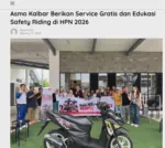 Asmo Kalbar Berikan Service Gratis dan Edukasi Safety Riding di HPN 2026