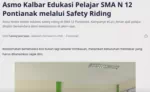Asmo Kalbar Edukasi Pelajar SMA N 12 Pontianak melalui Safety Riding