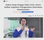 Kabut Asap hingga Jalan Licin, Asmo Kalbar Ingatkan Pengendara Utamakan Keselamatan