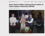 Astra Motor Kalbar dukung Reuni Akbar 12 Tahun Sistem Informasi UNTAN