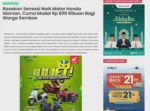 Rasakan Sensasi Naik Motor Honda Idaman, Cuma Modal Rp 800 Ribuan Bagi Warga Sambas