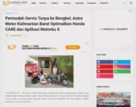 Permudah Servis Tanpa ke Bengkel, Astra Motor Kalimantan Barat Optimalkan Honda CARE dan Aplikasi Motorku X