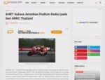 AHRT Sukses Amankan Podium Kedua pada Seri ARRC Thailand