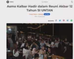 Asmo Kalbar Hadir dalam Reuni Akbar 12 Tahun SI UNTAN