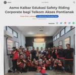 Asmo Kalbar Edukasi Safety Riding Corporate bagi Telkom Akses Pontianak