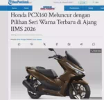 Honda PCX160 Meluncur dengan Pilihan Seri Warna Terbaru di Ajang IIMS 2026