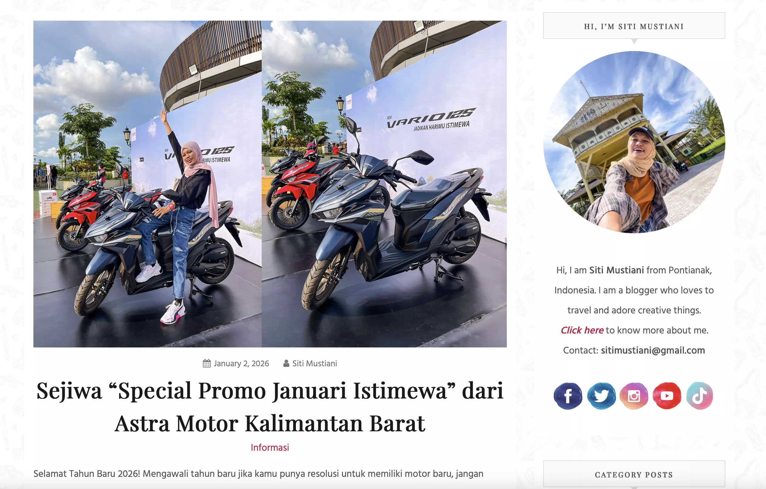 Sejiwa “Special Promo Januari Istimewa” dari Astra Motor Kalimantan Barat