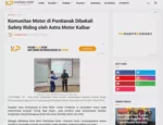 Komunitas Motor di Pontianak Dibekali Safety Riding oleh Astra Motor Kalbar