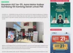 Rayakan HUT ke-55, Astra Motor Kalbar Sumbang 56 Kantong Darah untuk PMI