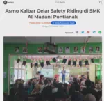 Asmo Kalbar Gelar Safety Riding di SMK Al-Madani Pontianak