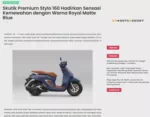 Skutik Premium Stylo 160 Hadirkan Sensasi Kemewahan dengan Warna Royal Matte Blue