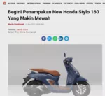 Begini Penampakan New Honda Stylo 160 Yang Makin Mewah