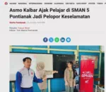 Asmo Kalbar Ajak Pelajar di SMAN 5 Pontianak Jadi Pelopor Keselamatan