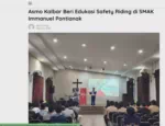 Asmo Kalbar Beri Edukasi Safety Riding di SMAK Immanuel Pontianak