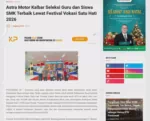 Astra Motor Kalbar Seleksi Guru dan Siswa SMK Terbaik Lewat Festival Vokasi Satu Hati 2026
