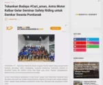 Tekankan Budaya #Cari_aman, Astra Motor Kalbar Gelar Seminar Safety Riding untuk Damkar Swasta Pontianak