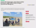 Lewat CSR Lingkungan, Astra Motor Kalbar Konsisten Jaga Pesisir Kalbar dengan Penanaman Mangrove