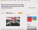 Ribuan Warga Padati Mall Gaia, Astra Motor Kalimantan Barat Luncurkan All New Honda Vario 125 Tipe Street