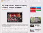 New Honda Vario Evo 160 Ramaikan Rolling City hingga Exhibition di Gaia Mall