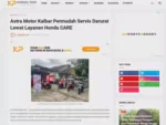 Astra Motor Kalbar Permudah Servis Darurat Lewat Layanan Honda CARE