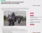 Tips Berkendara menyambut Bulan September dari Asmo Kalbar