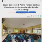 Sasar Generasi Z, Asmo Kalbar Edukasi Keselamatan Berkendara ke Pelajar SMAN 2 Kakap