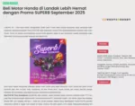 Beli Motor Honda di Landak Lebih Hemat dengan Promo SUPERB September 2025