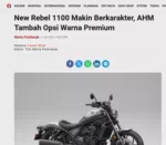 New Rebel 1100 Makin Berkarakter, AHM Tambah Opsi Warna Premium