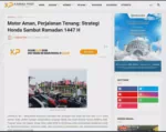 Motor Aman, Perjalanan Tenang: Strategi Honda Sambut Ramadan 1447 H