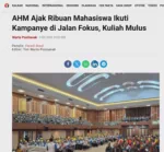 AHM Ajak Ribuan Mahasiswa Ikuti Kampanye di Jalan Fokus, Kuliah Mulus