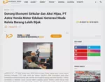 Dorong Ekonomi Sirkular dan Aksi Hijau, PT Astra Honda Motor Edukasi Generasi Muda Kelola Barang Lebih Bijak