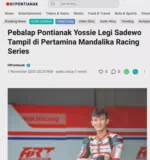 Pebalap Pontianak Yossie Legi Sadewo Tampil di Pertamina Mandalika Racing Series