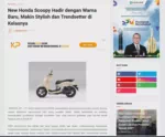 New Honda Scoopy Hadir dengan Warna Baru, Makin Stylish dan Trendsetter di Kelasnya