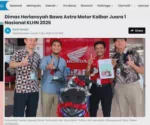 Dimas Heriansyah Bawa Astra Motor Kalbar Juara 1 Nasional KLHN 2026