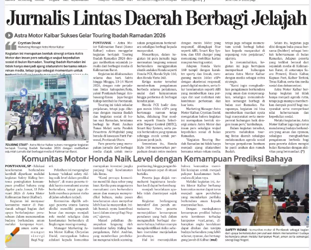 Komunitas Motor Honda Naik Level dengan Kemampuan Prediksi Bahaya